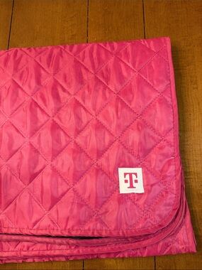 Quilted Pink Throw Blanket